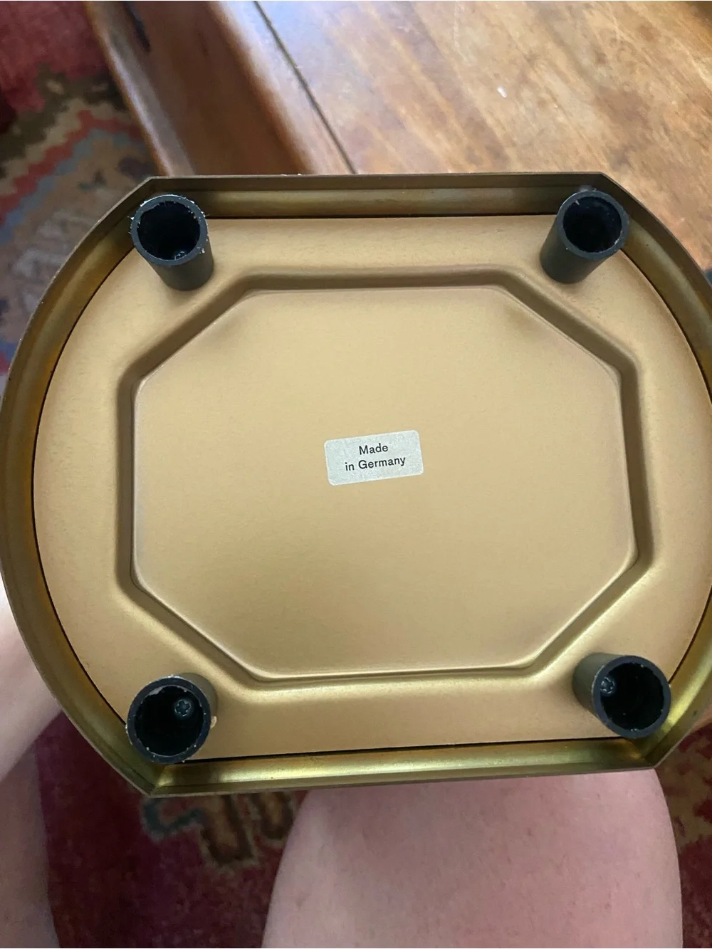 Vintage Montreax Brass Moon Phase Mantle Clock- It works